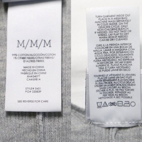 Cabi Size M Watson Pullover Sweater 5451 Double V Neck Light Gray - Picture 10 of 10